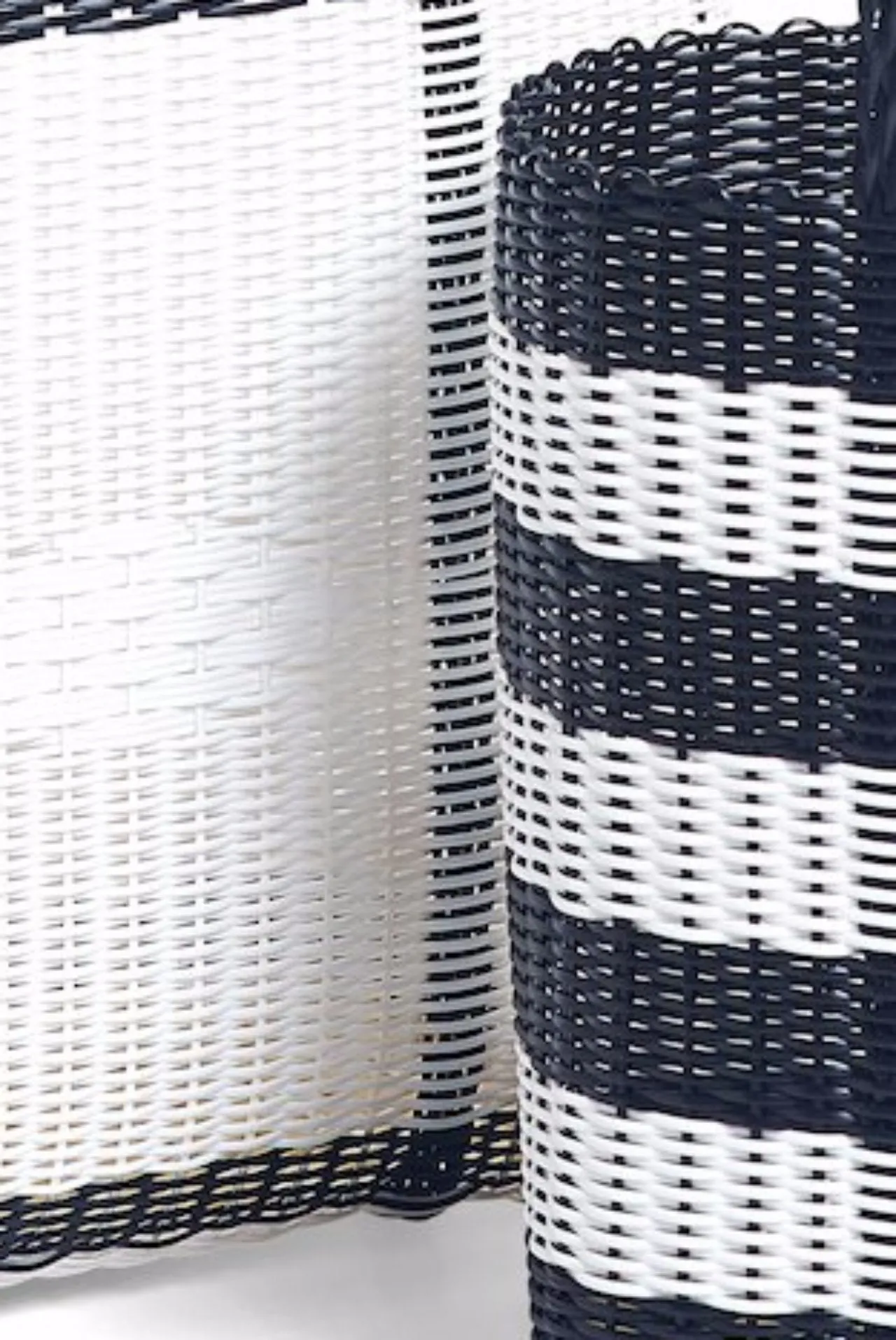 Handmade Eco Friendly Tote Bags BLK/WT