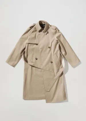 High performance cotton trench coat