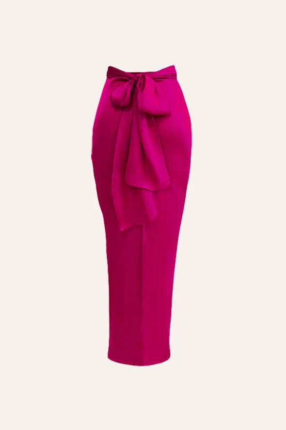 Honey Multiway Draped Skirt in Pink
