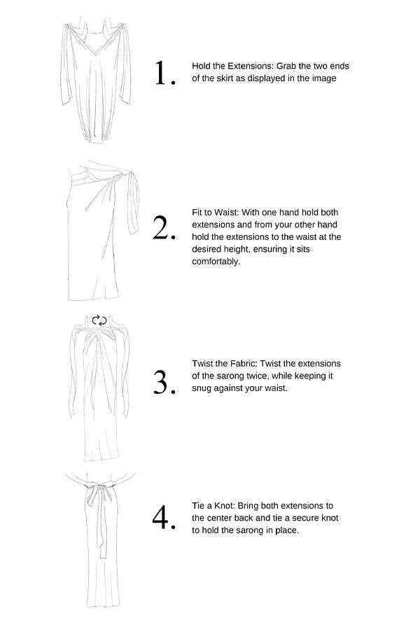 Honey Multiway Draped Skirt