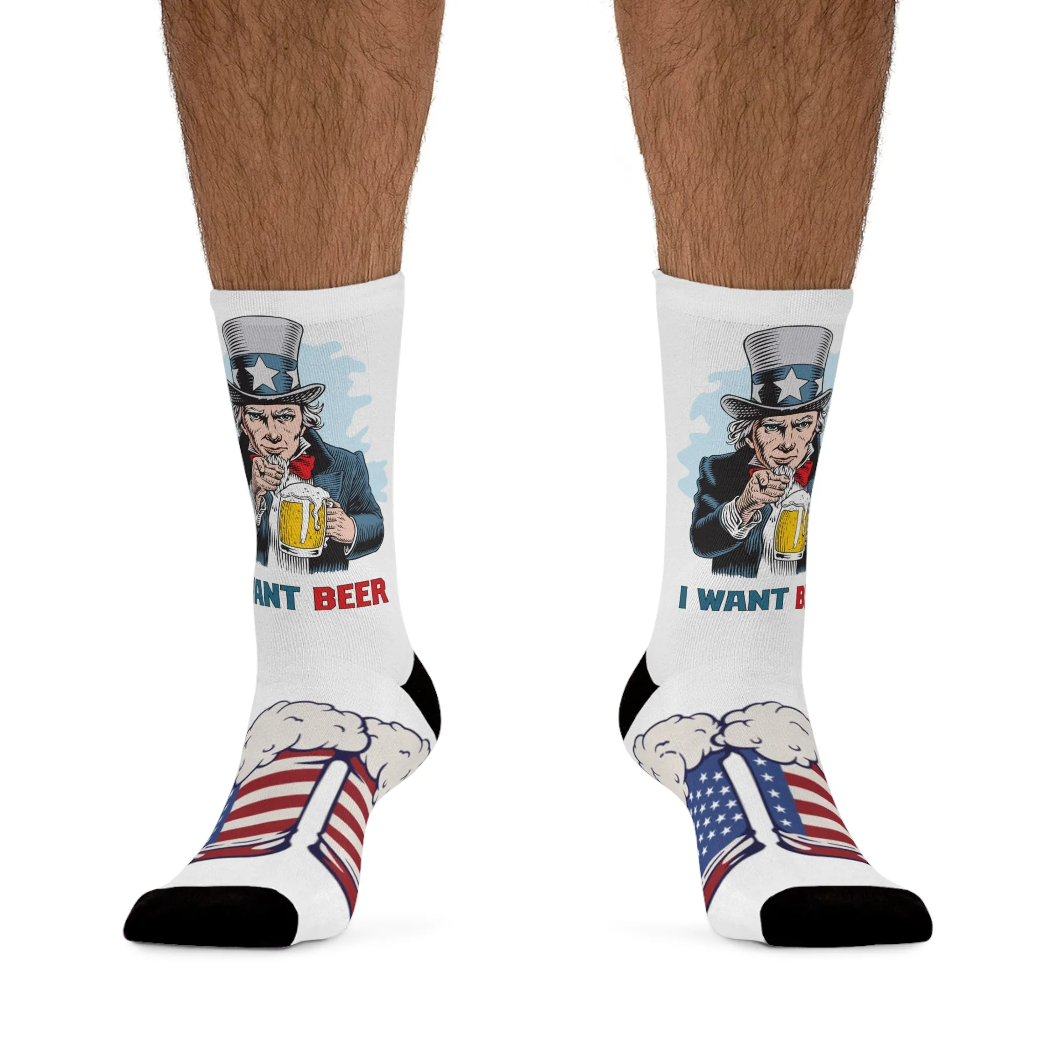 I Want Beer Socks Recycled Poly Socks