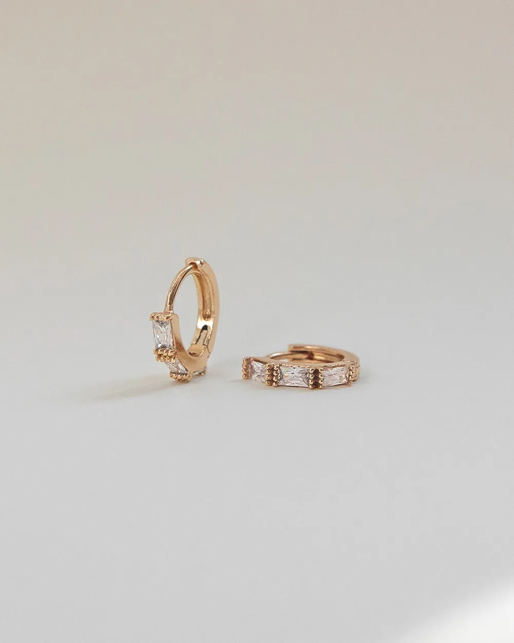 ICY Baguette Huggie Hoops