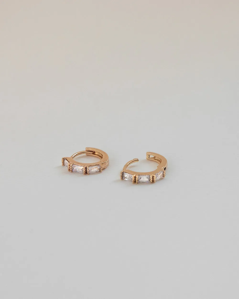 ICY Baguette Huggie Hoops
