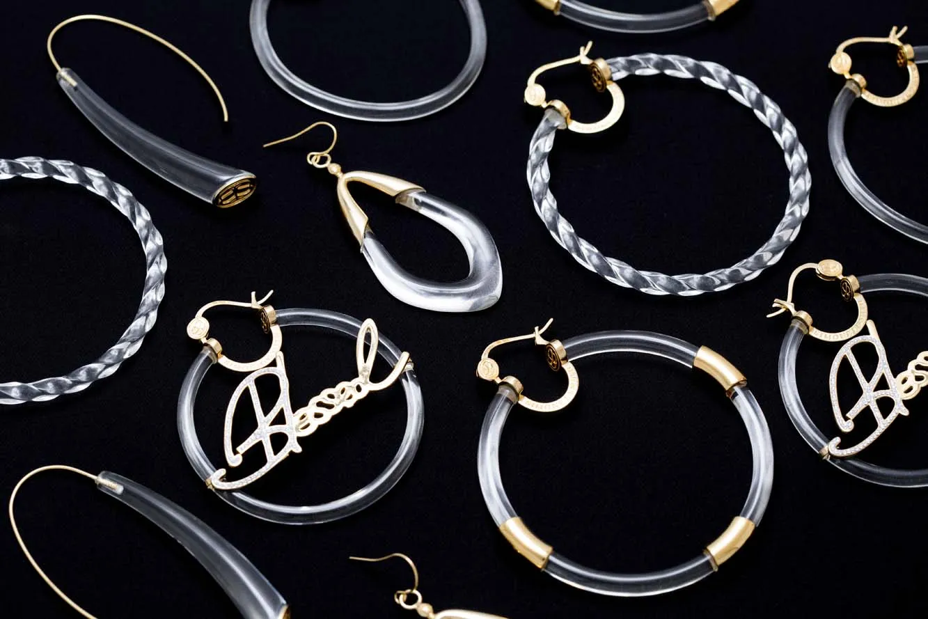 Icy Collection Blessed Hoops - Large