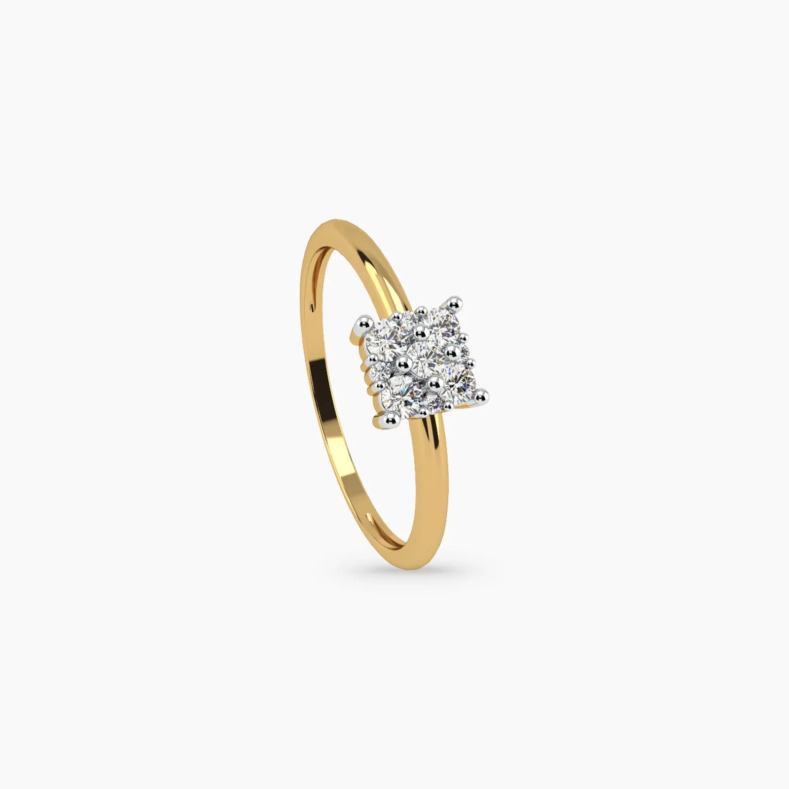 Icy Dice Diamond Ring