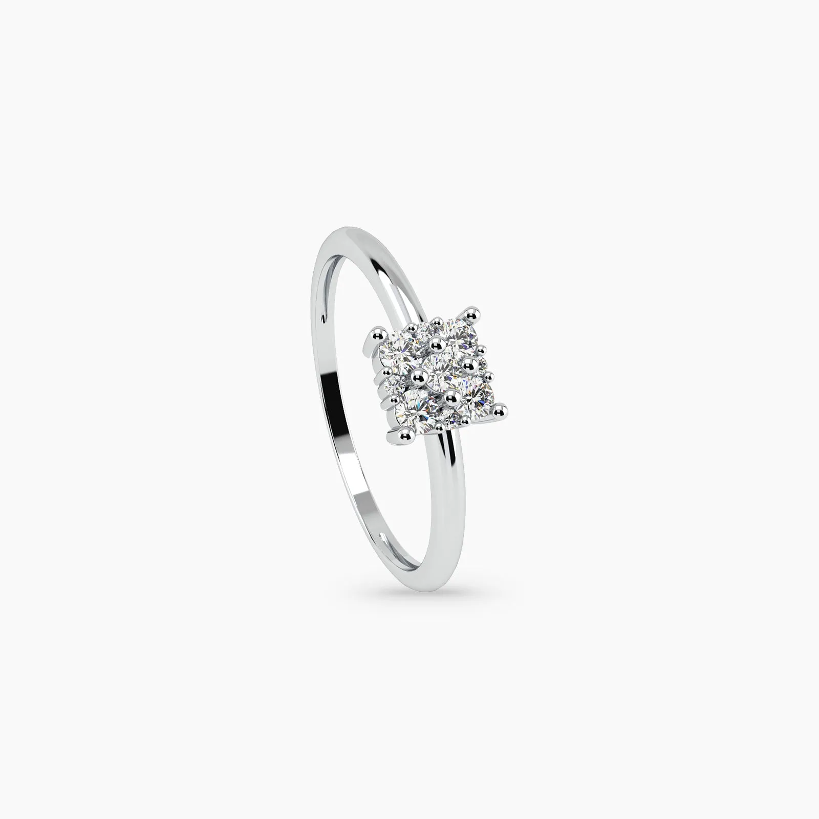 Icy Dice Diamond Ring