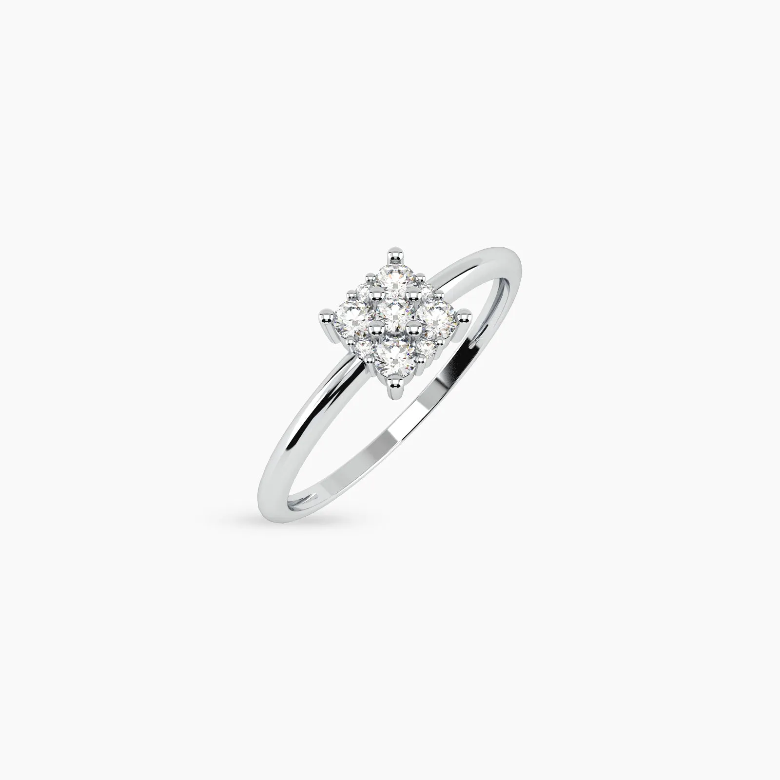 Icy Dice Diamond Ring