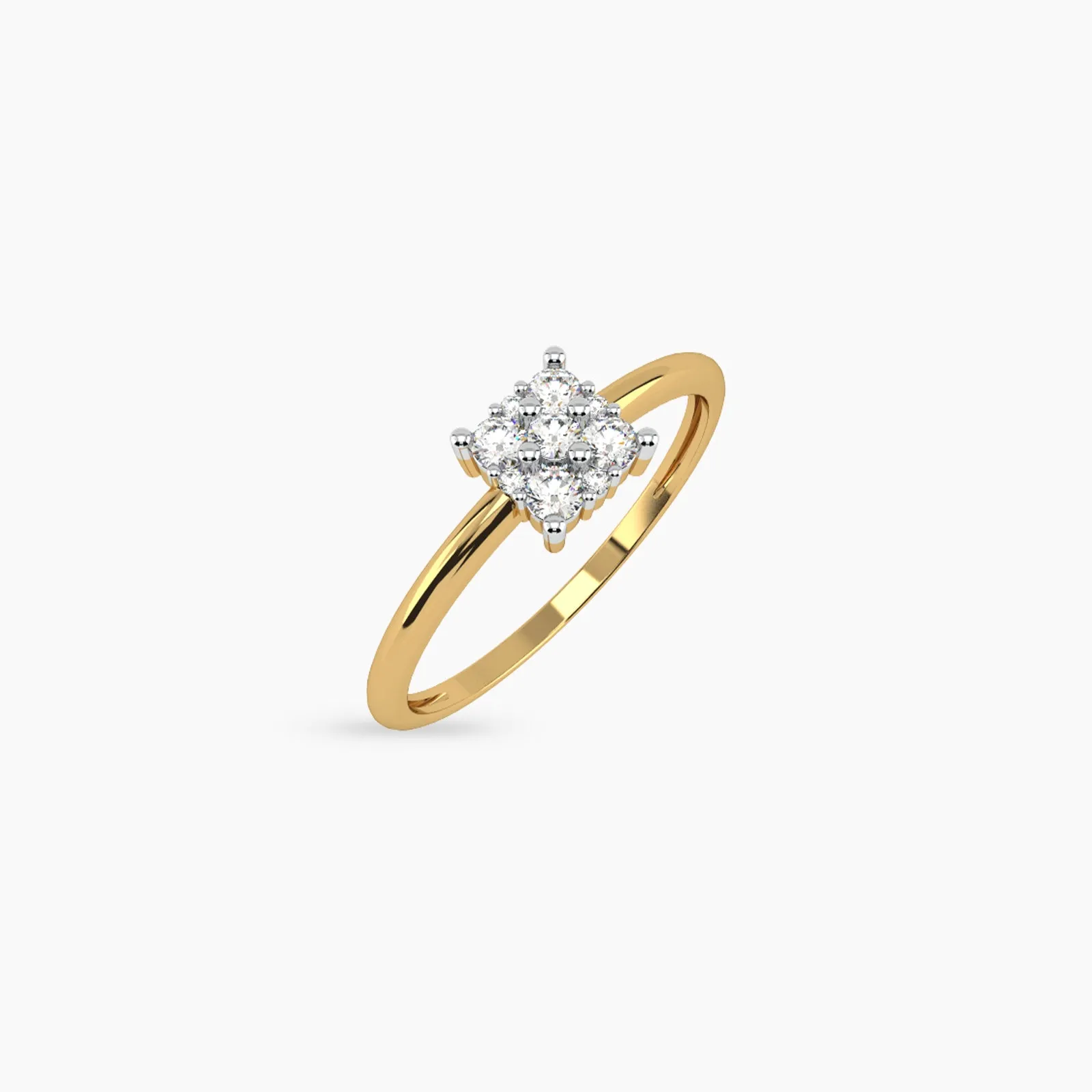 Icy Dice Diamond Ring