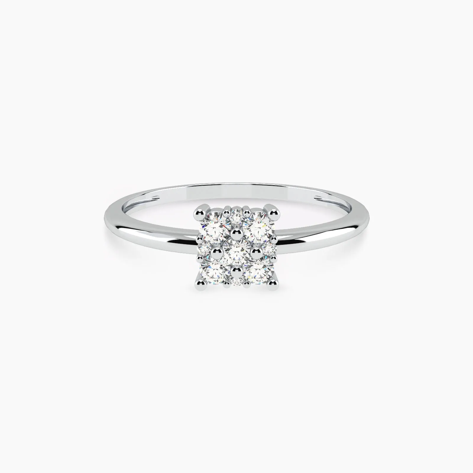 Icy Dice Diamond Ring