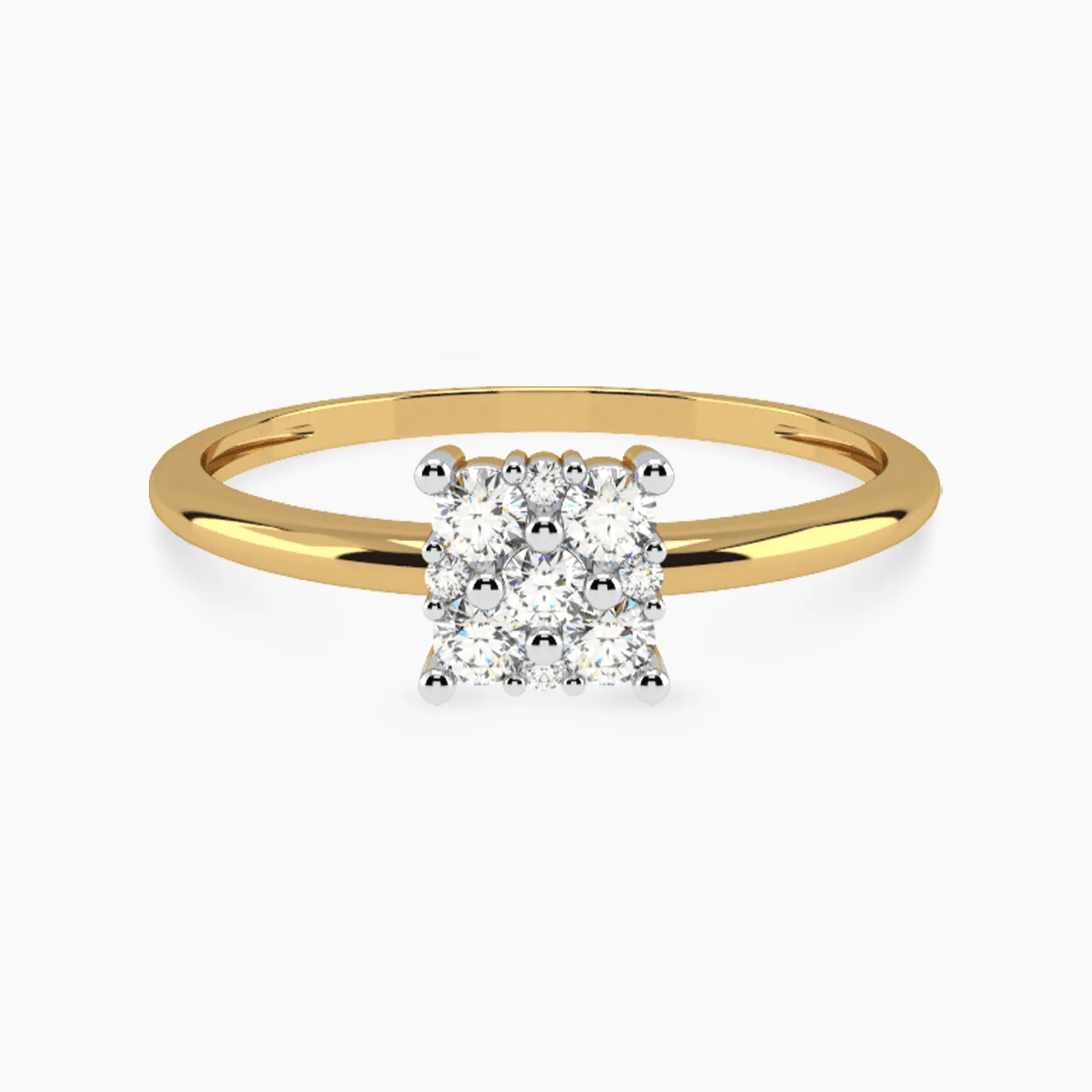 Icy Dice Diamond Ring