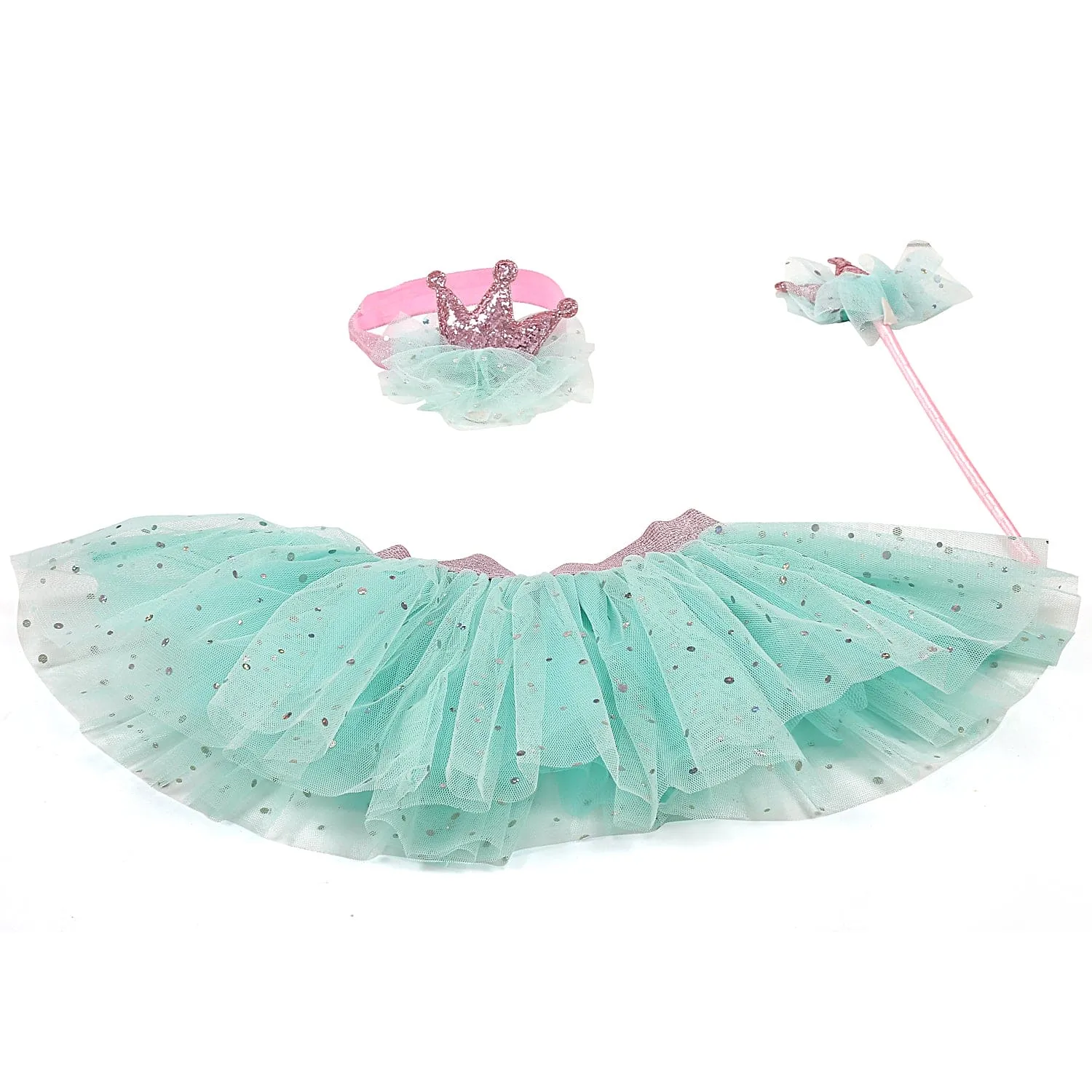 Icy Princess Blue Tutu Skirt And Accessory Set
