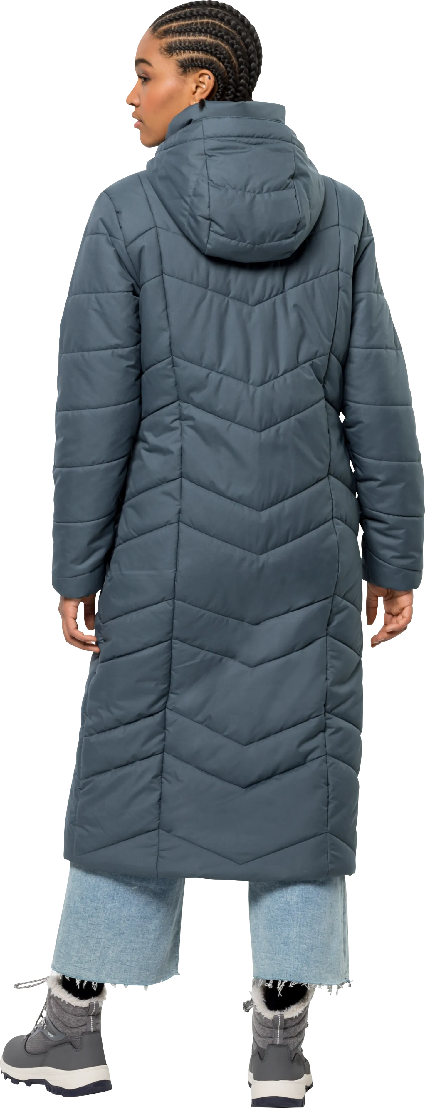 Jack Wolfskin Women&#x27;s Kyoto Long Coat Slate Blue | Buy Jack Wolfskin Women&#x27;s Kyoto Long Coat Slate Blue here | Outnorth