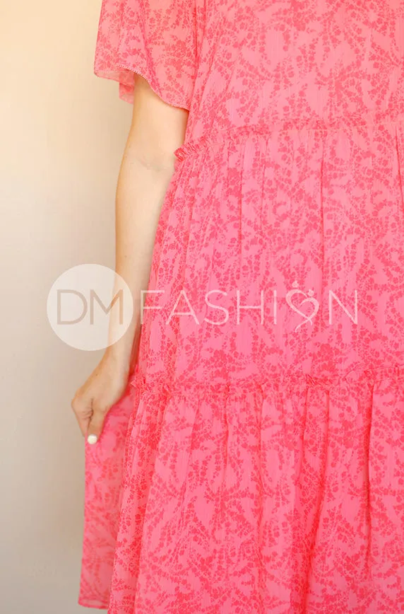 Kara Hot Pink Dress - DM Exclusive - Maternity Friendly - Restocked