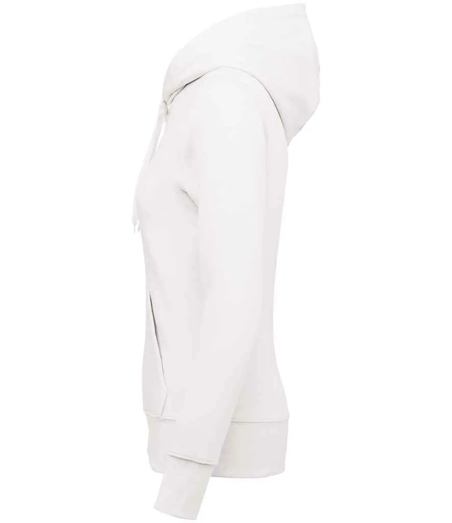 Kariban Ladies Eco Friendly Full Zip Hoodie | White
