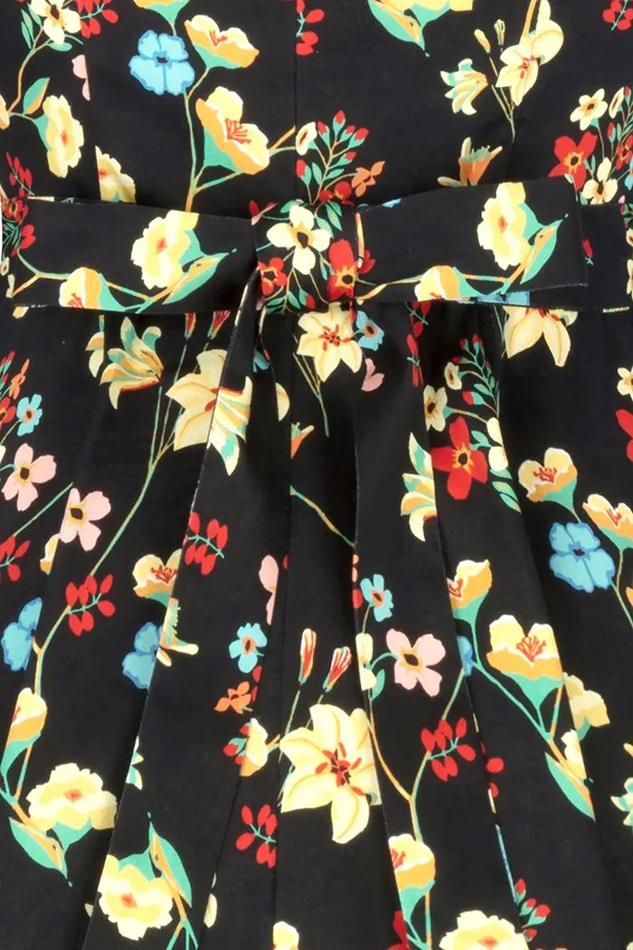 Lady Vintage Florence Dress in Delicate Floral Print Classic