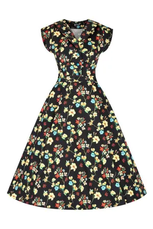 Lady Vintage Florence Dress in Delicate Floral Print Classic
