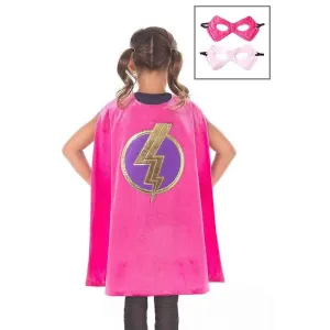 Little Adventures Pink Hero Cape & Mask Set