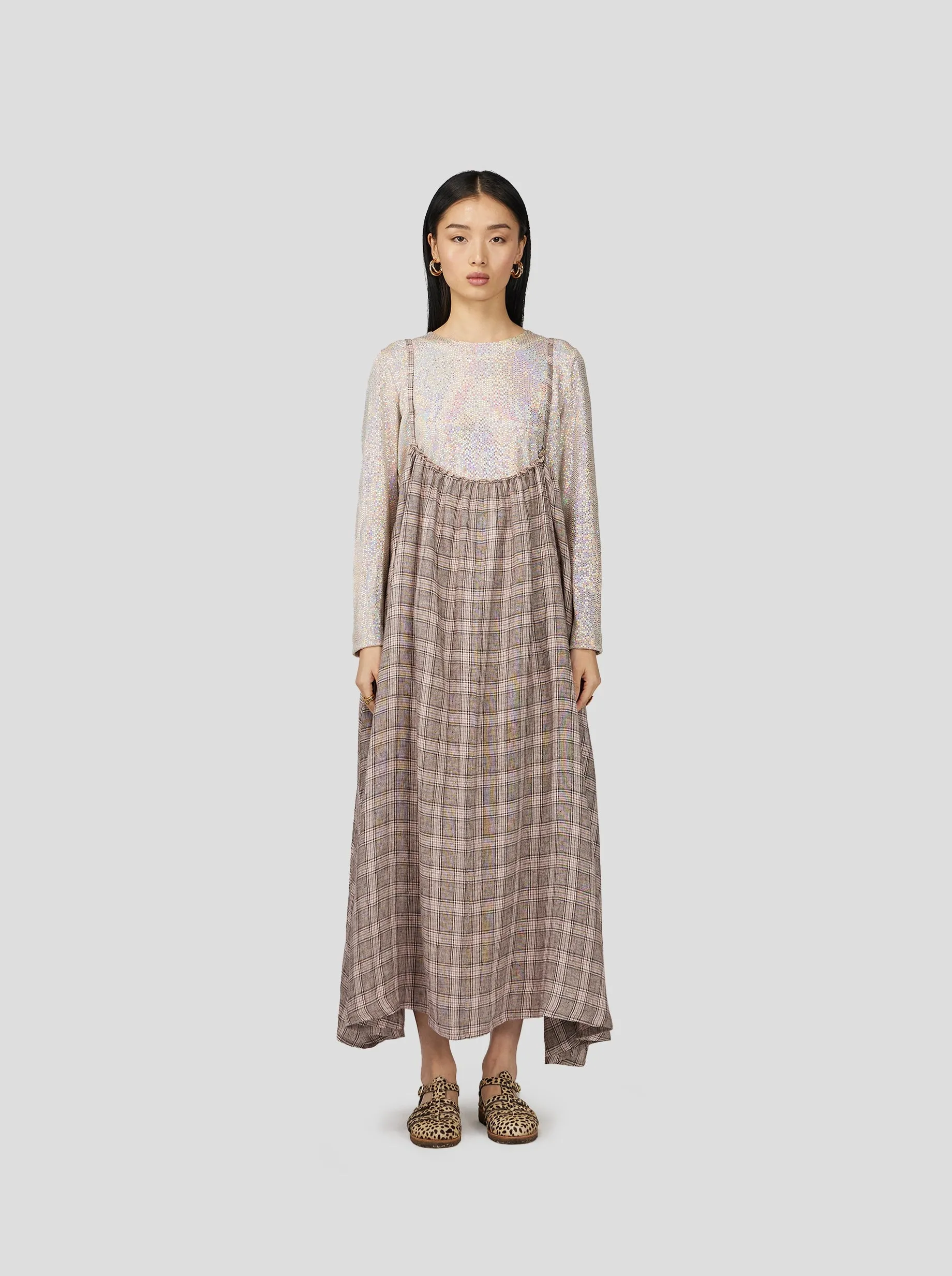 Louie Skirt in Soft Jute Fabric HLD