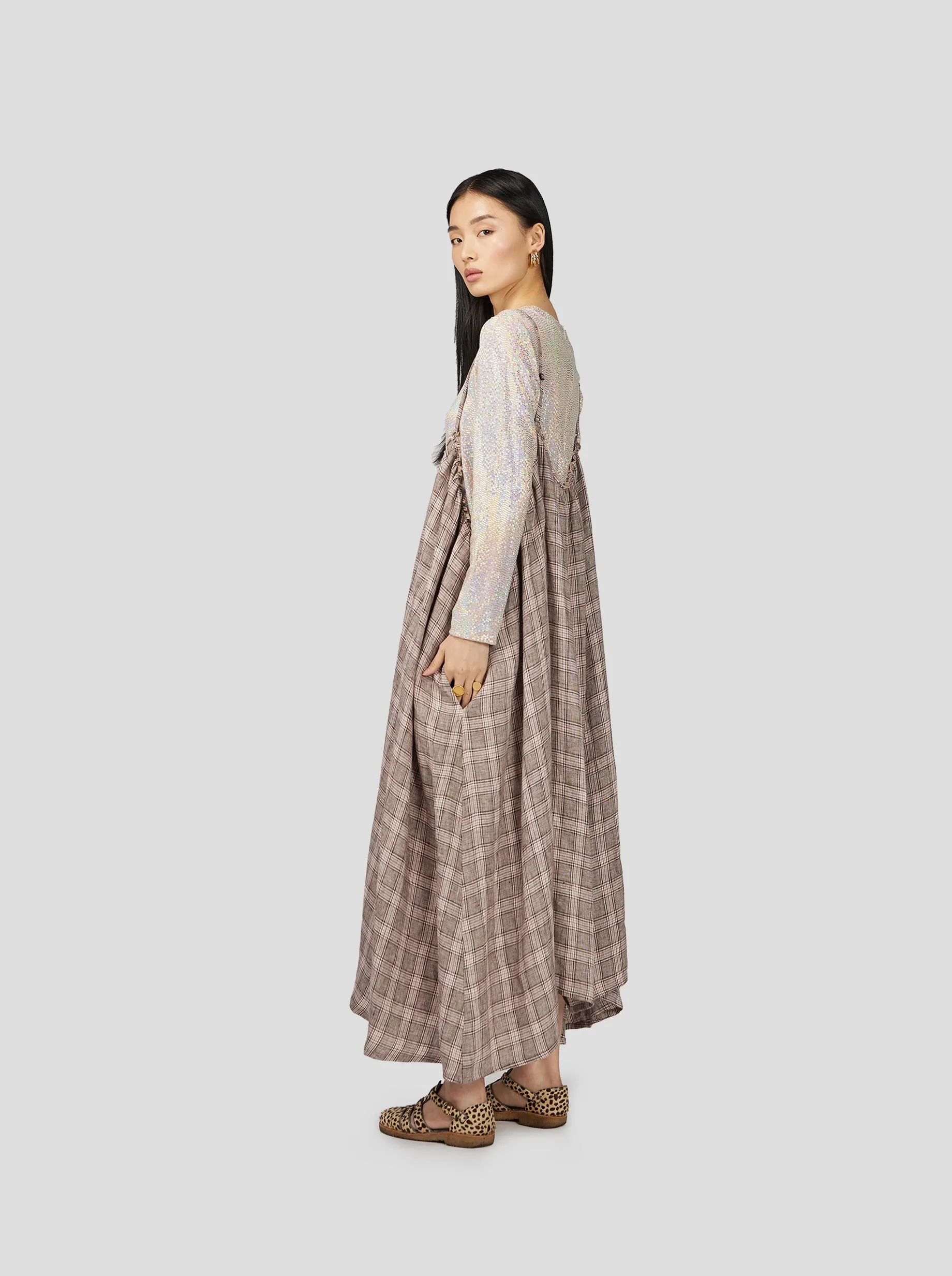 Louie Skirt in Soft Jute Fabric HLD