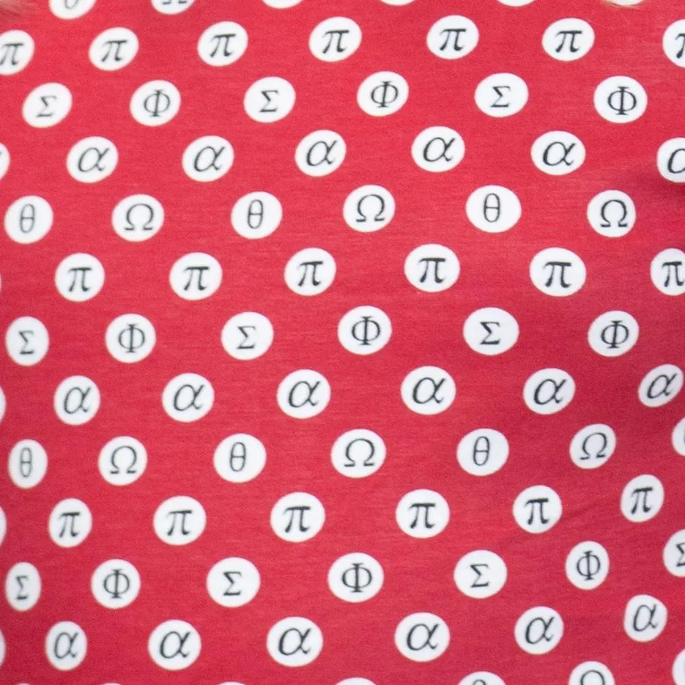 Mathematical Symbols Polka Dot Fit & Flare Dress