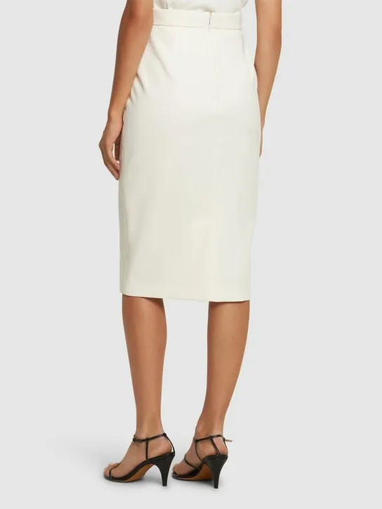 Max Mara   Lubiana sable midi skirt 