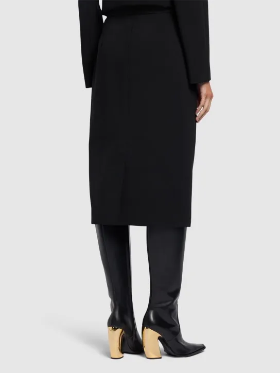 Max Mara   Lubiana sable midi skirt 