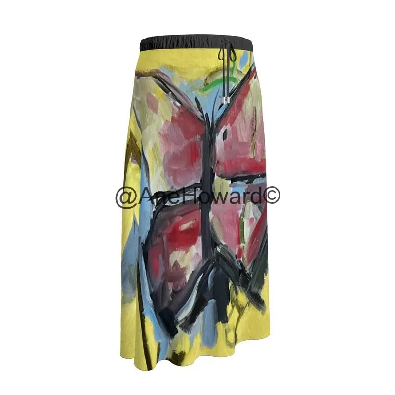 Maxi Muslin Two Layers  Skirt Papillon Rouge