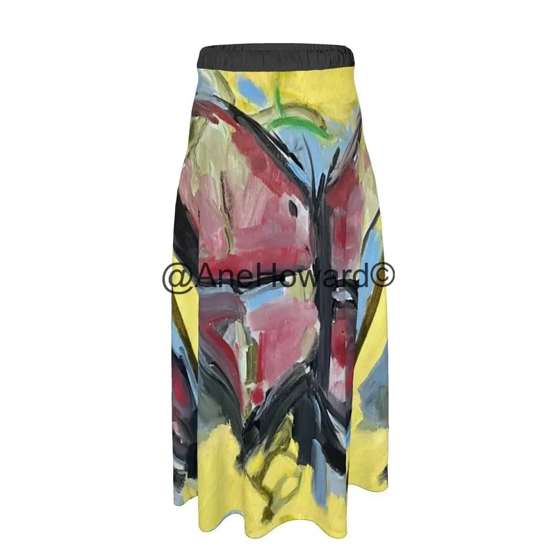 Maxi Muslin Two Layers  Skirt Papillon Rouge