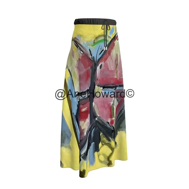 Maxi Muslin Two Layers  Skirt Papillon Rouge