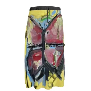 Maxi Muslin Two Layers  Skirt Papillon Rouge