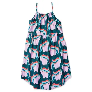 Minti Sporty Unicorns Midi Dress - Dark Turquoise