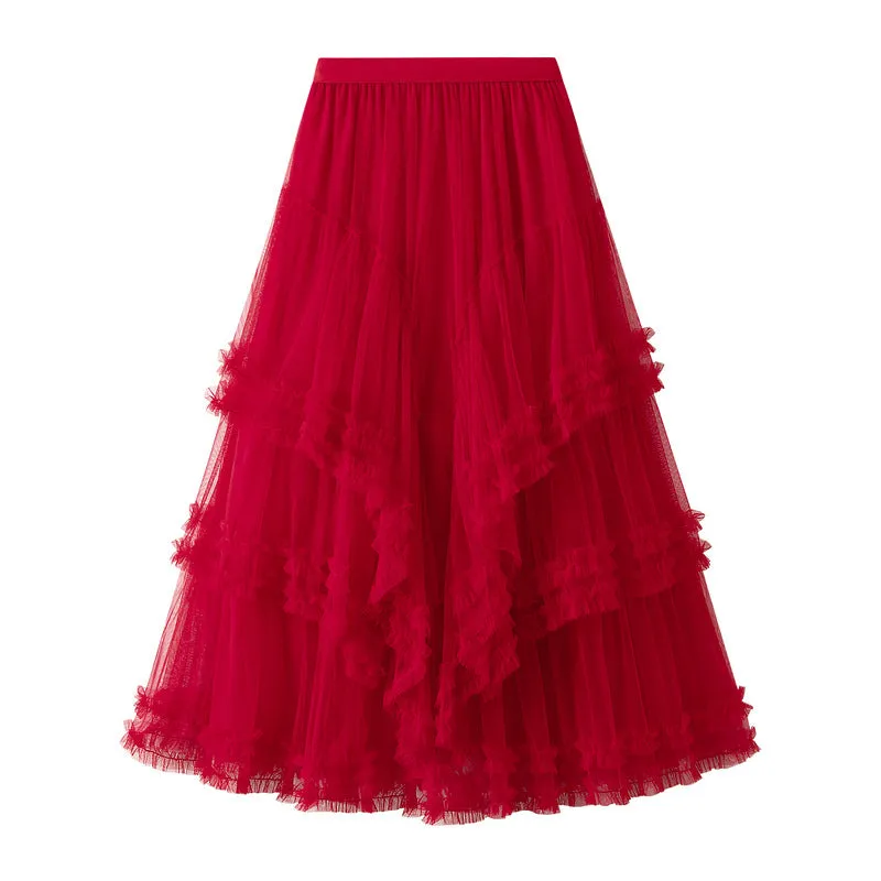 Multi-layer Mesh Skirt Fairy Fluffy Skirt 760