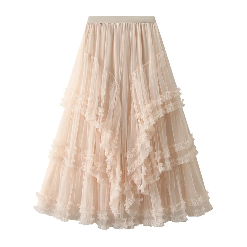Multi-layer Mesh Skirt Fairy Fluffy Skirt 760