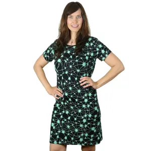 Neurons Glow-in-the-Dark Sheath Dress