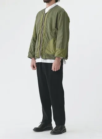 Patchwork Liner Jacket | Olive