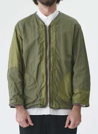 Patchwork Liner Jacket | Olive