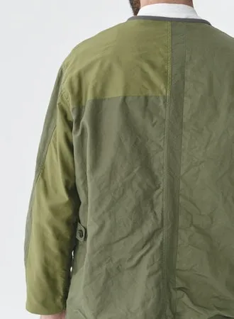 Patchwork Liner Jacket | Olive