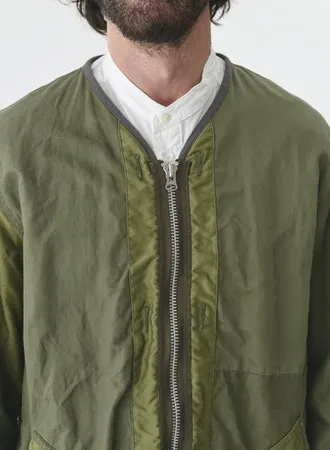 Patchwork Liner Jacket | Olive