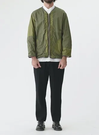 Patchwork Liner Jacket | Olive