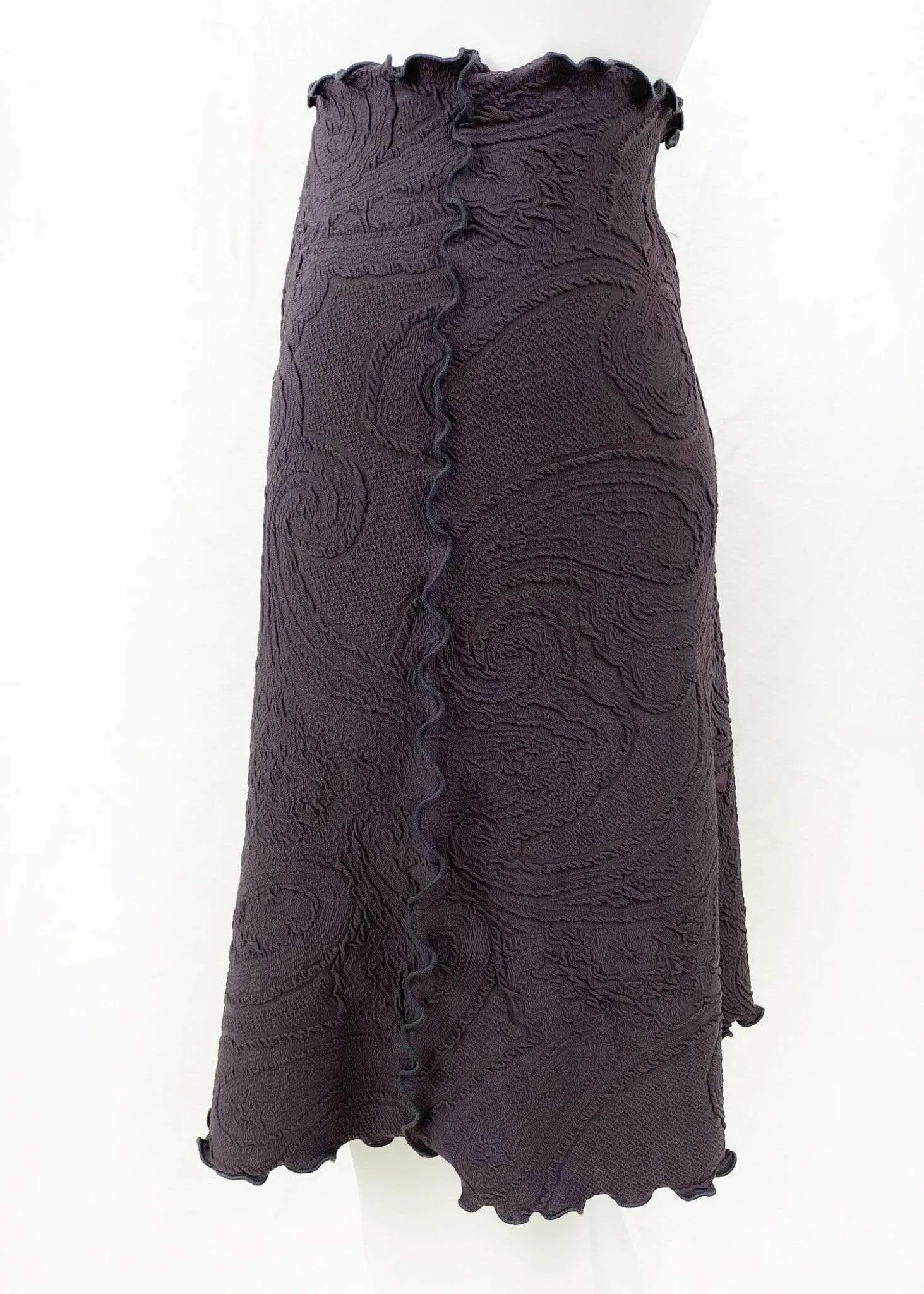 Pavement Clipe Jacquard Knit Bias Skirt