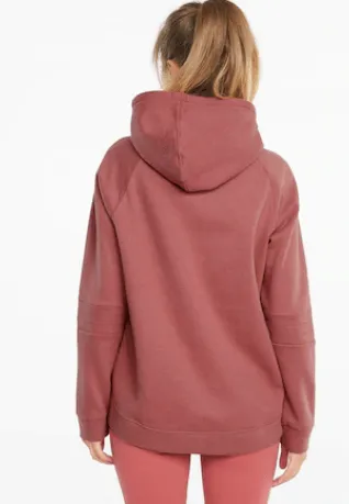 Puma Moto Pullover Hoodie Women Pink