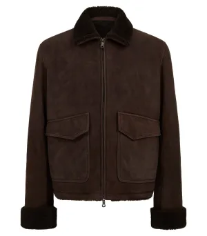 PURDEY Shearling Jacket In BROWN