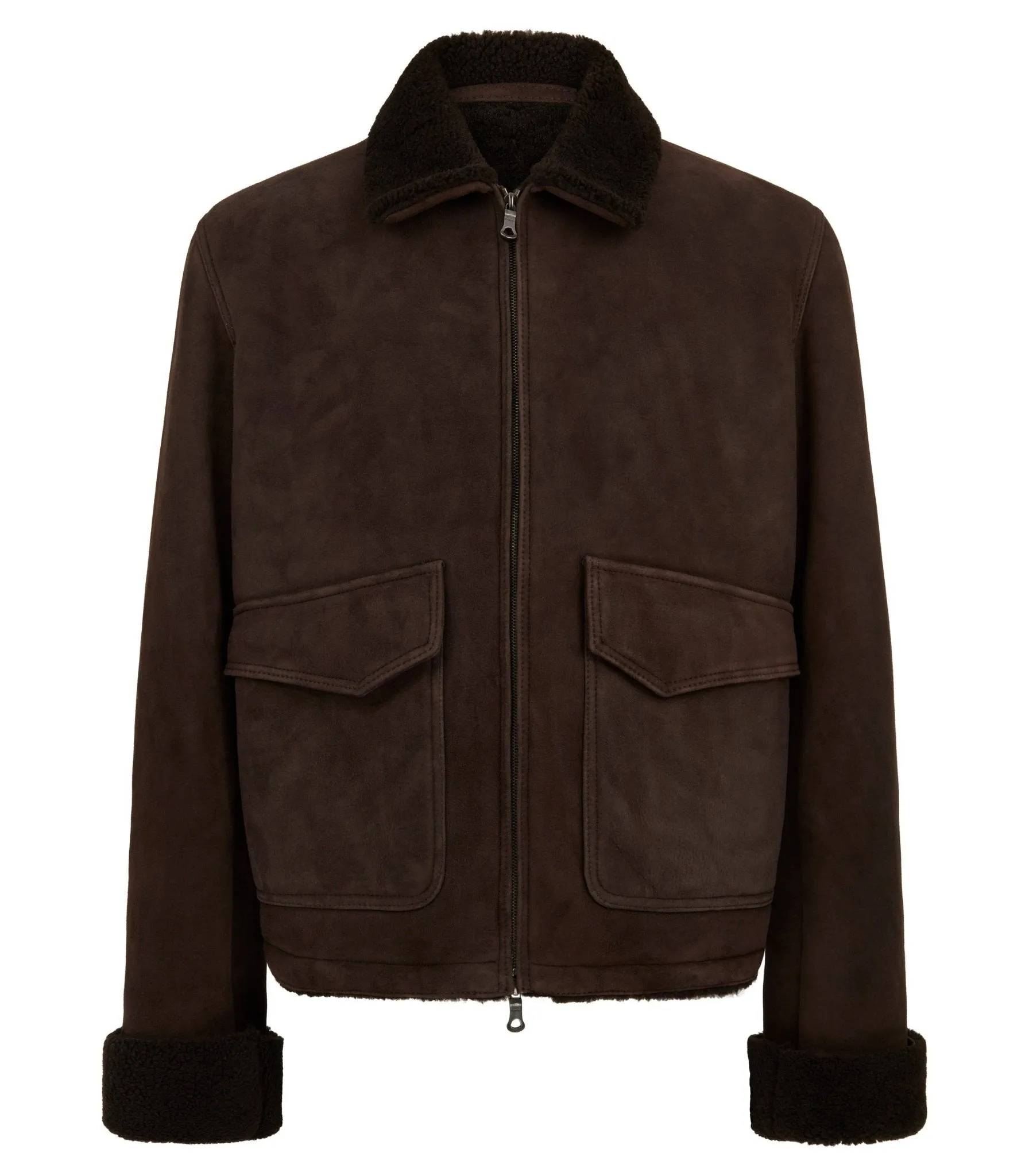 PURDEY Shearling Jacket In BROWN