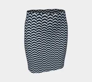 Sawtooth Fitted Skirt