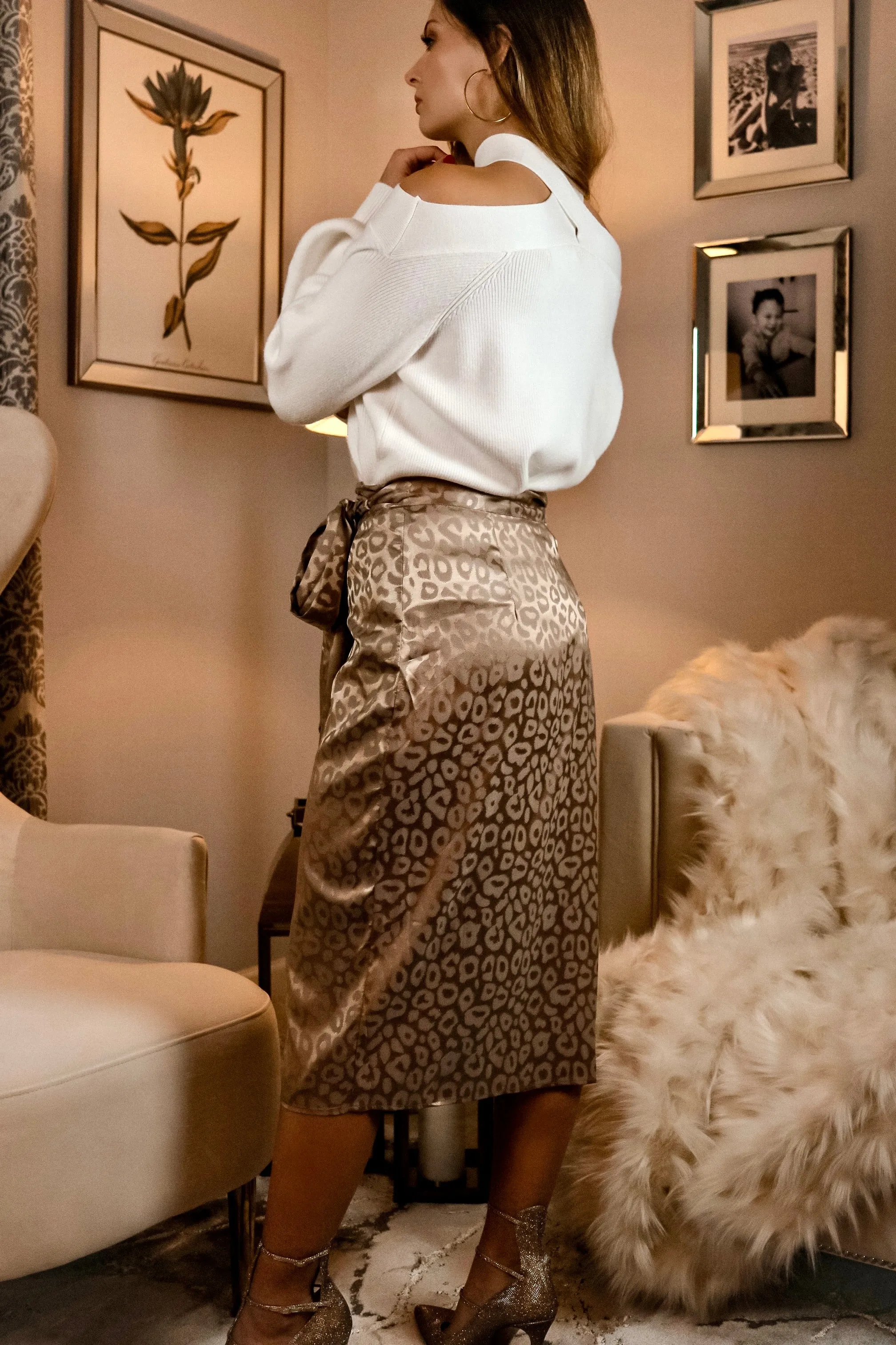 Shelee Animal Print Skirt