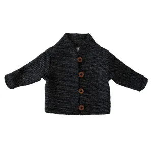 SHEPHERD COAT IN BLACK WOOL
