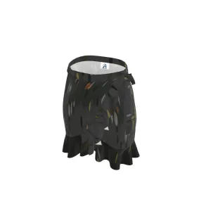 Skirt: Black Circle Flounce Skirt