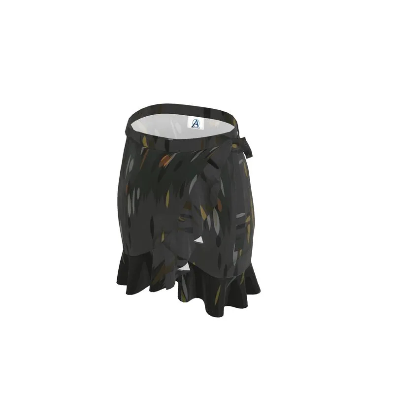 Skirt: Black Circle Flounce Skirt