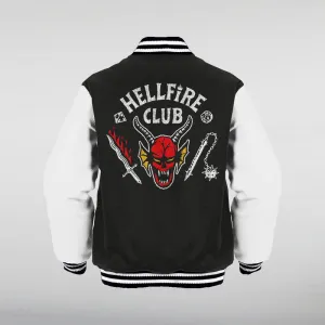 Stranger Things Hellfire Club Vintage Varsity Jacket