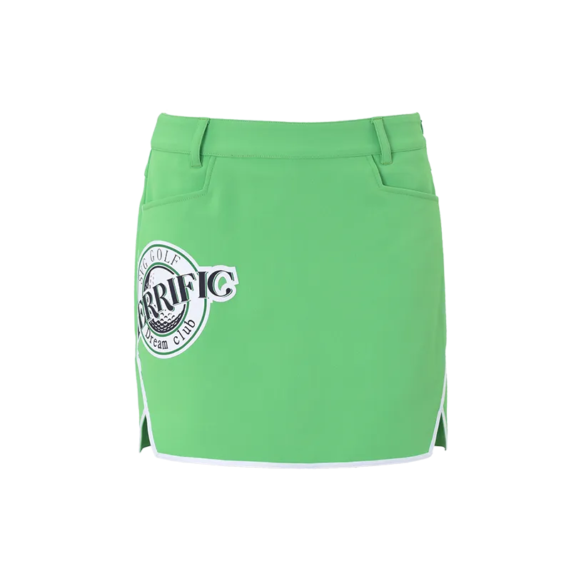 SVG Golf Spring and Summer Women's Green Printed Skirt